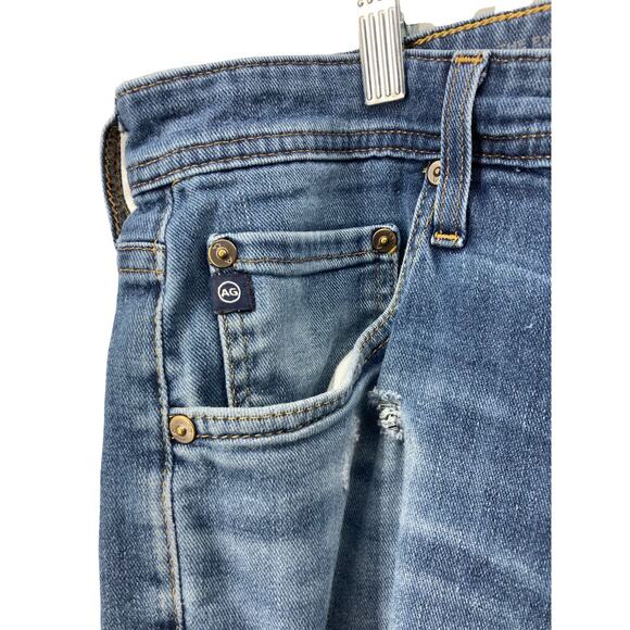 AG Adriano Goldschmied Distressed Blue Denim The Everett Jeans Men's Size 34x32 - Picture 6 of 16